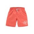 Badeshorts CHIEMSEE "Melange Kids", Kinder, Gr. 134/140, N-Gr, orange, Polyester, Melange-Effekt, Badehosen, mit Logoprint