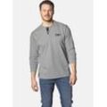 Funktionsshirt JAN VANDERSTORM "Sweatshirt JORNSEN" Gr. L, grau (silbergrau melange) Herren Shirts