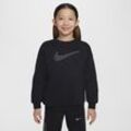 Nike Sportswear Club Fleece extragroßes Sweatshirt für ältere Kinder (Mädchen) - Schwarz