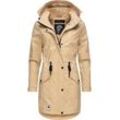 Outdoorjacke NAVAHOO "Deike" Gr. XS (34), beige Damen Jacken modischer Outdoor Regenmantel