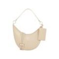 Henkeltasche TOMMY HILFIGER "Women TH MONOTYPE CONV. SHOULDER BAG Other Handbags" Gr. B/H/T: 30cm x 25cm x 7cm, beige Damen Taschen Handtasche, Schultertasche, Umhängetasche, Crossbody-Bag