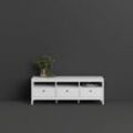 TV-Bank HOME AFFAIRE "Madrid, TV-Möbel, Fernsehtisch, TV-Unit, Media-Möbel, Sideboard", weiß, B:151,2cm H:54,1cm T:38,4cm, Spanplatte, Sideboards, mit 3 Schubladen und 3 offenen Fächern, Breite 151 cm, Höhe 54 cm