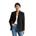 Longblazer MARC O'POLO "aus Wolle-Mix" Gr. 32, schwarz, Damen, Obermaterial: 59% Polyester, 21% Schurwolle, 18% Viskose, 2% Elasthan; Futter: 51% Viskose, 49% Baumwolle, unifarben, Blazer