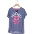 Superdry Damen T-Shirt, blau, Gr. 36