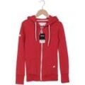 Superdry Damen Kapuzenpullover, rot, Gr. 34