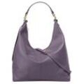 Shopper SAMANTHA LOOK Gr. B/H/T: 36cm x 40cm x 13cm onesize, lila (violett) Damen Taschen Made in Italy, Große Handtasche mit Smartphonefach, Schultertasche Tragegurt