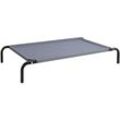 Lionto Hundeliege Outdoor erhöhtes Hundebett Haustierliege (s) 75x47 cm Grau