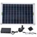 Solar-Wasserpumpen-Set, 800 l/h solarbetriebene Tauchpumpe mit 50 w 12 v Solarpanel, ideal für kleine Teiche, Schwimmbäder, Fische, Vogeltränke,