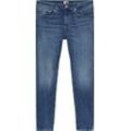 Slim-fit-Jeans TOMMY JEANS "SCANTON SLIM" Gr. 36, Länge 32, blau (denim medium 1a5) Herren Jeans mit Logoprägung