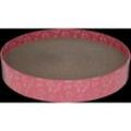 Kerbl Katzenkratzbett Circle aus Pappe (Katzenbett, pink, ¯34cm) 84441