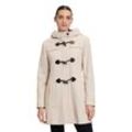 Outdoorjacke GIL BRET "Gil Bret Dufflecoat mit Kapuze" Gr. 38, beige (beige melange) Damen Jacken