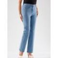 Dehnbund-Jeans CASUAL LOOKS Gr. 22, Kurzgrößen, blau (blau, bleached) Damen, Jeans