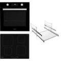 A+ (A+++ bis D) PRIVILEG Backofen-Set "BAKO Turn&Cook 470 BLACK" Herdsets schwarz