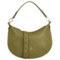 Schultertasche TOMMY HILFIGER Gr. B/H/T: 34cm x 26cm x 1,5cm, grün (utility olive) Damen Taschen Handtasche Henkeltasche Tasche