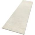 Hochflor-Teppich MY HOME "Yvaine", beige, Teppiche, B: 80cm, 25mm, L: 400cm, Polyester, Langflor, Shaggy, dichter weicher Hochflor, meliert, Wohnzimmer, B:80cm H:25mm L:400cm