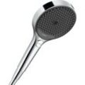 Handbrause HANSGROHE "Rainfinity", silber (chrom), B:13,2cm H:24,9cm T:2,8cm, Duschköpfe, 13cm, 3 Strahlarten