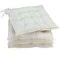 Sitzkissen 4er-Set Cozy Creme