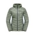 Funktionsjacke JACK WOLFSKIN "ROUTEBURN PRO INS JKT W" Gr. L (42/44), grün (mint, leaf) Damen Jacken