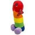 Plüsch-Penis „Regenbogen“ mit Plüsch-Hoden