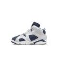 Jordan 6 Retro "White and Midnight Navy" Schuh (jüngere Kinder) - Weiß