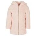 Parka URBAN CLASSICS "Urban Classics Damen Girls Sherpa Jacket" Gr. 122/128, pink Mädchen Jacken