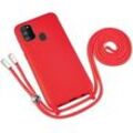 Handyhülle mit Band für Samsung Galaxy M21 - Rot