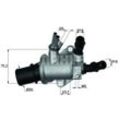 MAHLE Thermostat, Kühlmittel mit Dichtung für CADILLAC SUZUKI ALFA ROMEO FIAT VAUXHALL SAAB OPEL 71574778 0000055187784 93179136 TI 143 88