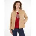 Steppjacke TOMMY HILFIGER "LW QUILTED BOMBER JACKET", Damen, Gr. L (40), grün (classic khaki), Web, Obermaterial: 100% Polyester. Futter: 100% Polyester. Wattierung: 100% Polyester, unifarben, casual, regular fit, Langarm, Jacken, mit leichter Wattierung