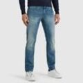 Tapered-fit-Jeans PME LEGEND "SKYMASTER" Gr. 38, Länge 34, grün (soft green cast) Herren Jeans im Used Look