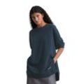 Sweatshirt MARC O'POLO "aus Organic Cotton" Gr. L, blau, Damen, Obermaterial: 100% Baumwolle, unifarben, Sweatshirts