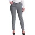 Stretch-Hose KJBRAND "Betty" Gr. 44 (22), K-Gr, grau (grau, kurzgrößen), Damen, Denim/Jeans, Obermaterial: 78% Baumwolle, 18% Polyester, 4% Elasthan, Hosen, super Stretch