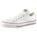 Sneaker CONVERSE "Chuck Taylor All Star Basic Leather Ox" Gr. 36,5, weiß Schuhe