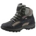 Schnürboots WALDLÄUFER "HOLLY", Damen, Gr. 5 (38), blau (dunkelblau, beige), Nubukleder, Textil, kontrastfarbene Details, sportlich, Schuhe, Outdoor, Trekking, Schnürschuh mit TEX-Membran, H-Weite