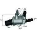 MAHLE Thermostat, Kühlmittel mit Dichtung für CADILLAC SUZUKI ALFA ROMEO FIAT VAUXHALL SAAB OPEL 71574778 0000055187784 93179136 TI 143 88