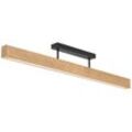 Led Deckenlampe Metall Holz Schwarz Kiefer länglich warmweiß 3000 k 2807 lm Modern Deckenleuchte