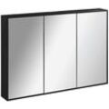 Lanzet - led Spiegelschrank W1 / Spiegelschrank-Einbau mit umlaufender LED-Beleuchtung / Maße (b x h x t): ca. 101,8 x 70,2 x 14 cm / Möbel fürs Bad