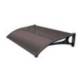 Gartenfreund Vordach 100x135 cm. Alv.Brown zentrales Profil