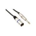 Professionelles xlr-kabel, xlr-stecker auf 6.35mm-MONO-KLINKENSTECKER (6m)