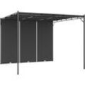 Gartenpavillon, Pavillon Pop-Up, Partyzelt, Faltpavillon Bierzelt mit Seitenvorhang 3x3x2,25 m Anthrazit KLI23384 MaisonChic