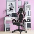 Bigzzia - Gaming Stuhl Ergonomisch Bürostuhl Gaming Sessel Drehstuhl, Gamer Stuhl mit Lendenkissen und Kopfstütze, Rosa