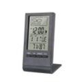 Drahtlose Wetterstation, Thermometer, Hygrometer, Barometer für drinnen und draußen, Digitaluhr, Wecker mit Außensensor, Anzeige von Uhrzeit, Datum,