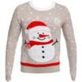 Pullover Weihnachten Funny Mann S - M L - XL - Grau s/m