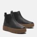 Stiefelette TIMBERLAND "LAUREL COURT MID PULL ON CHELSEA BOOT" Gr. 38,5, schwarz (black full grain) Schuhe Winterschuhe, Sneakerboots, Winterboots