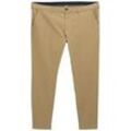 TOM TAILOR Herren Plus - Basic Chino Hose, beige, Uni, Gr. 44/32