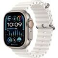 Apple Watch Ultra 2 (2023) GPS + Cellular 49 mm - Titan Titan Natur - Ocean Armband Weiß