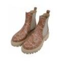 Chelseaboots DOGO "Damen Aura Majestic Gold Vegan Damen Boots / female" Gr. 37, Normalschaft, beige (natur), Damen, Lederimitat, Schuhe, Vegan