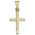 Kreuz-Anhänger JOBO "Anhänger Kreuz" Schmuckanhänger Gr. Gelbgold 333, goldfarben (gelbgold 333) Damen 333 Gold