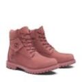 Schnürboots TIMBERLAND "Timberland Premium 6 INCH LACE UP" Gr. 37,5, md rot nubuck, Leder, Schuhe, Winterstiefel, Schnürstiefel, Winterschuhe, wasserdicht