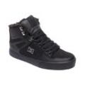 Sneakerboots DC SHOES "PURE HIGH-TOP WC WNT", Gr. 41, schwarz (schwarz, schwarz, schwarz), Leder, unifarben, sportlich, Schuhe, Winterschuhe, Winterboots, Schnürboots, Wintersneaker, gefüttert