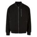 Bomberjacke URBAN CLASSICS "Urban Classics Herren Bomber Blouson" Gr. L, schwarz Herren Jacken